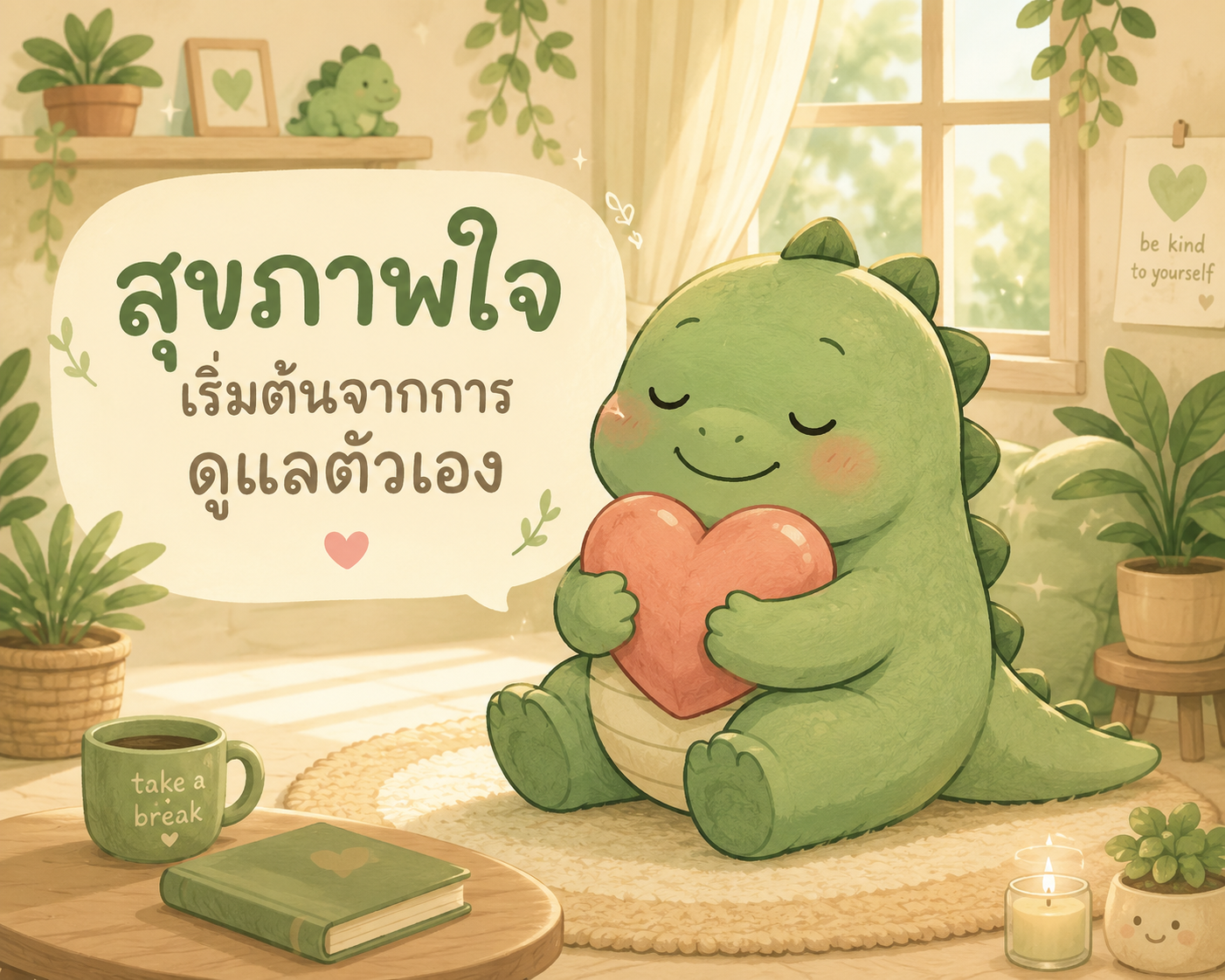 สุขภาพใจ สำคัญแค่ไหน? 10 วิธีดูแลหัวใจในวันที่เหนื่อยล้า | ไดโนเศร้า