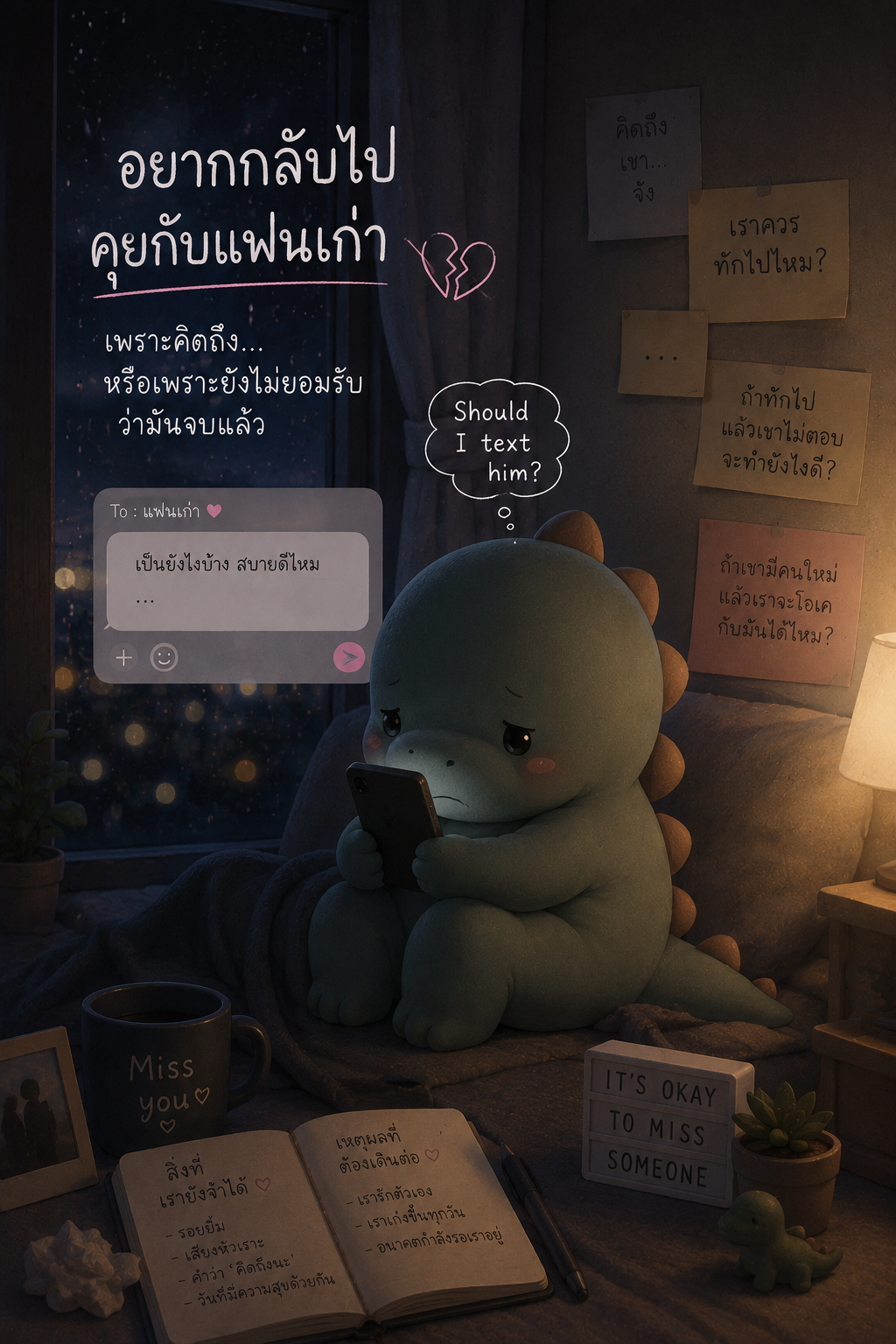 อยากกลับไปคุยกับแฟนเก่า ควรทักไปไหม? เมื่อความคิดถึงกลับมาเคาะหัวใจ