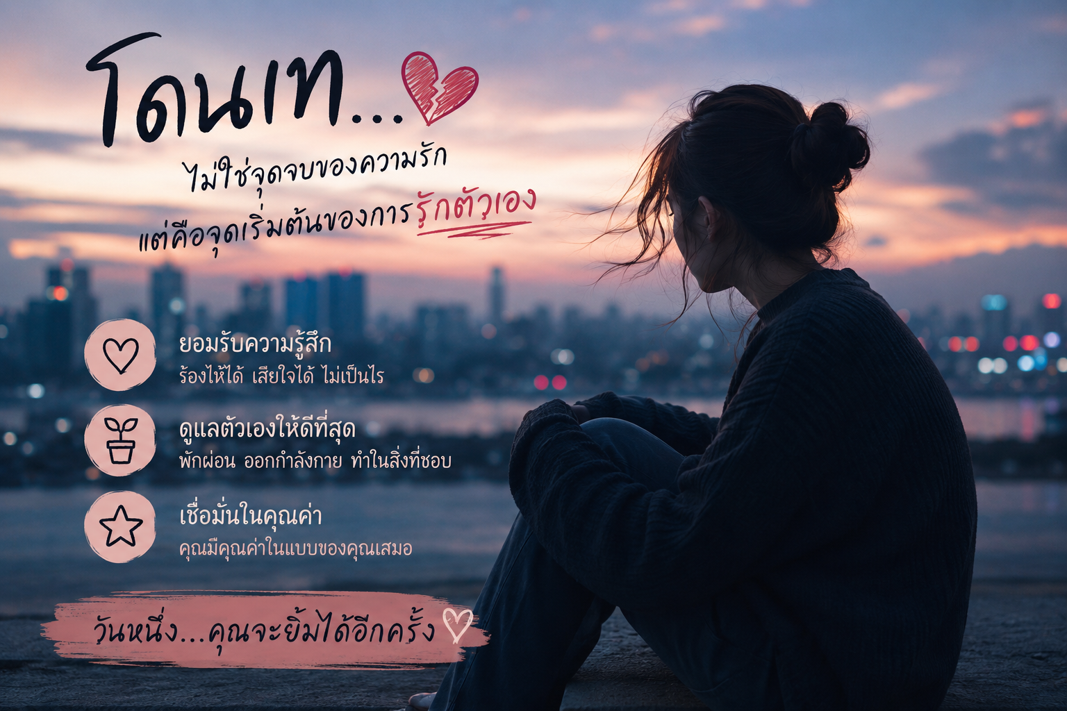 โดนเท ทำไงดี? วิธีรับมือความเสียใจและมูฟออนอย่างเข้มแข็ง